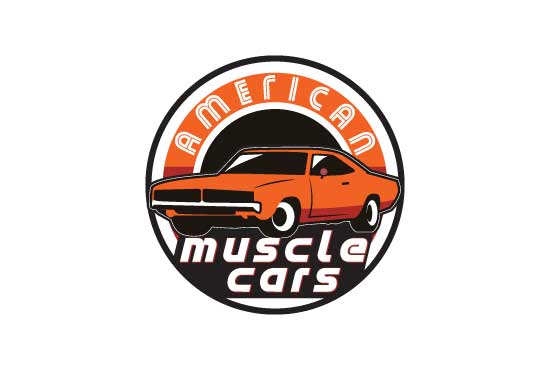 American muscle cars free logo vector