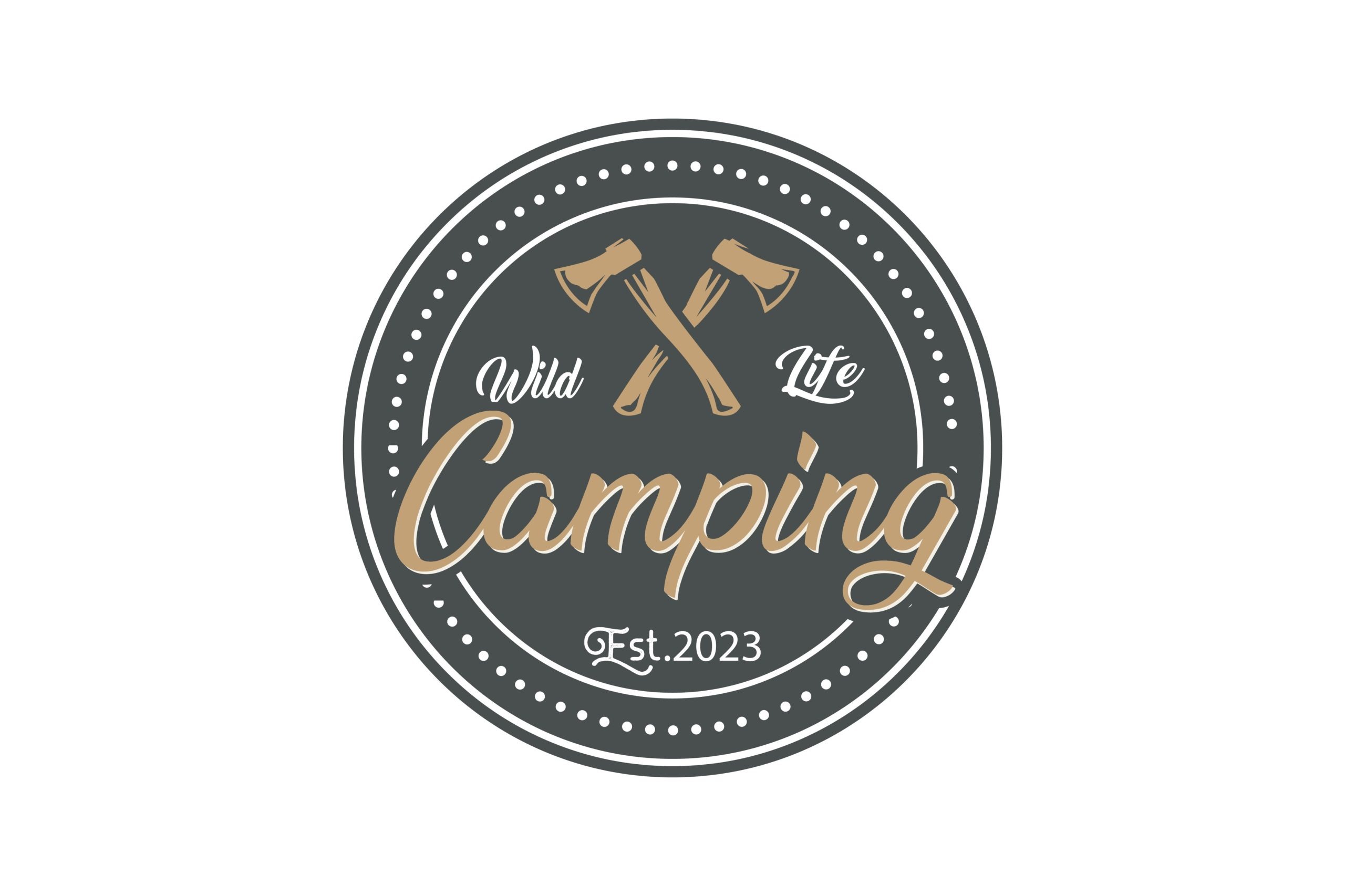 Camping and outdoor adventure retro logo
