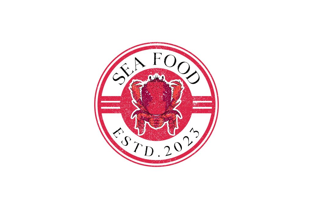 Red lobster logo with retro style