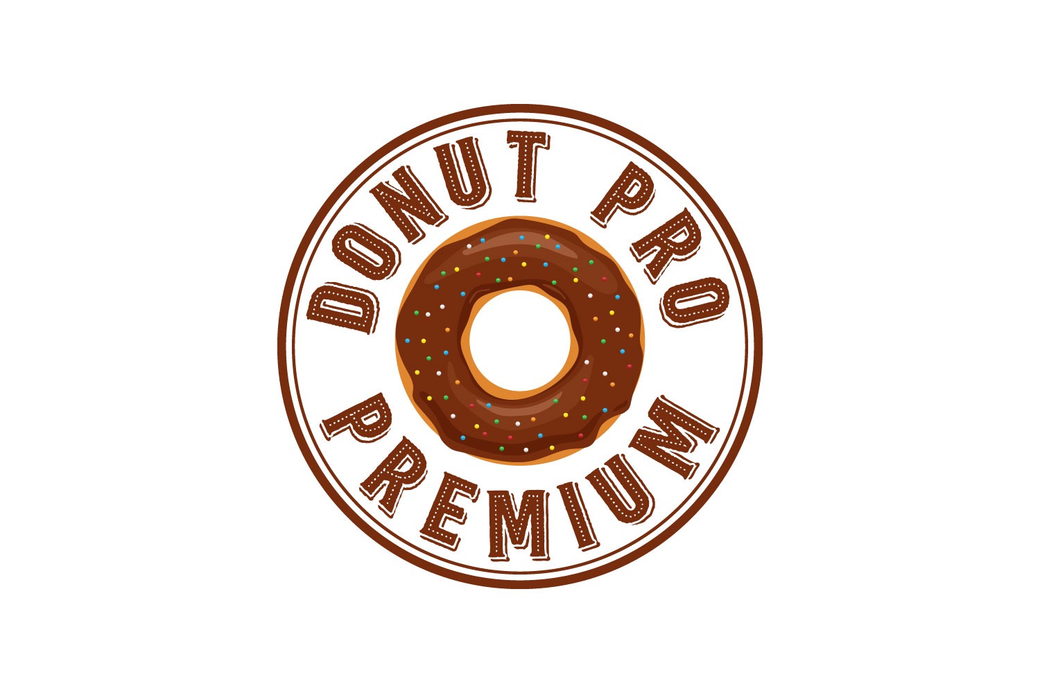 Donut logo vector free download