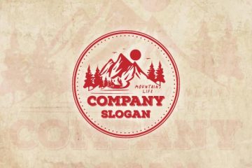 Retro mountain logo ideas free
