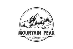 Free mountain logo vector design